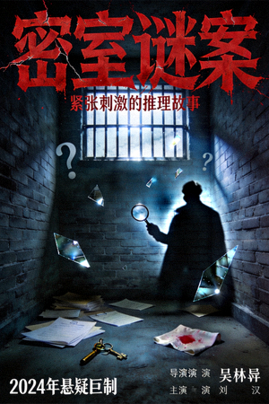 悬疑剧《密室谜案》海报 - 紧张刺激的推理故事